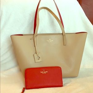 KATE SPADE TOTE & WALLET